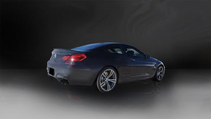 Corsa Performance 12-15 BMW M6 F12 / F13 / F06 Black Sport Axle-Back Exhaust 14929BLK Photo - Mounted