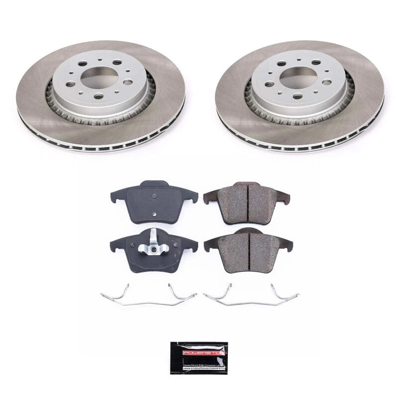 PowerStop Power Stop 03-14 Volvo XC90 Rear Semi-Coated Rotor Kit SC3039 SC3039 Photo - Primary