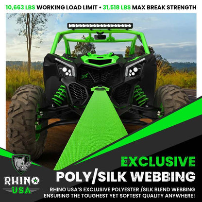 Rhino USA Recovery Tow Strap 3Inx20Ft (Green) RG-TS3X20-GRN RG-TS3X20-GRN User 2