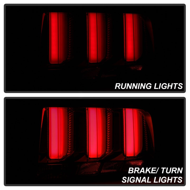 Spyder 05-09 Ford Mustang (Red Light Bar) LED Tail Lights - Smoke ALT-YD-FM05V3-RBLED-SM 5086723 5086723 Photo - Unmounted