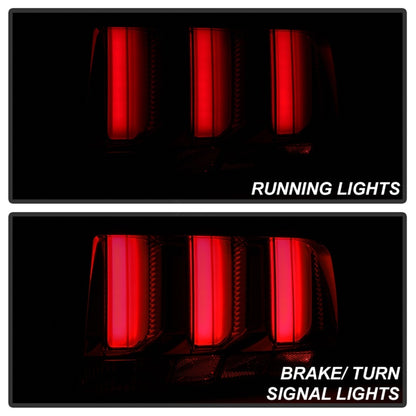 Spyder 05-09 Ford Mustang (Red Light Bar) LED Tail Lights - Smoke ALT-YD-FM05V3-RBLED-SM 5086723 5086723 Photo - Unmounted