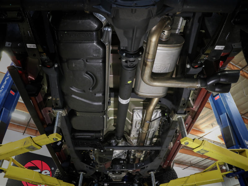 aFe 23-24 L4 GM Colorado/Canyon Rebel Series 3 IN 304 Stainless Steel Cat-Back System w/Black Tip 49-34142-B 49-34142-B Photo - Mounted