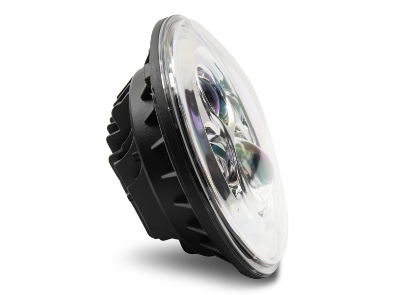 Raxiom 97-18 Jeep Wrangler TJ/JK Axial Series LED Daymaker Headlights- Chrome Housing (Clear Lens) J108043 J108043 Photo - Close Up