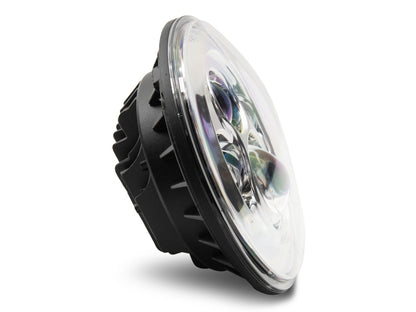 Raxiom 97-18 Jeep Wrangler TJ/JK Axial Series LED Daymaker Headlights- Chrome Housing (Clear Lens) J108043 J108043 Photo - Close Up