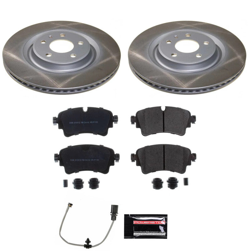 PowerStop Power Stop 18-20 Audi SQ5 Rear Semi-Coated Rotor Kit SC8043 SC8043 Photo - Primary