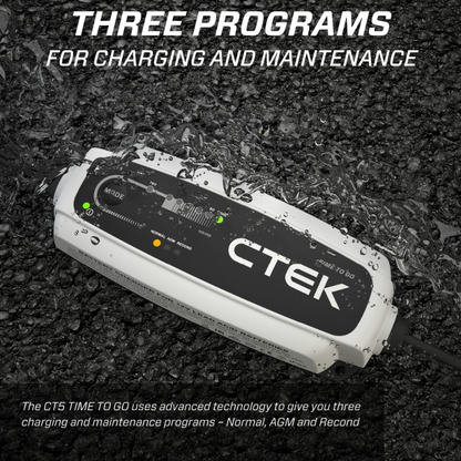 CTEK Battery Charger - CT5 Time To Go - 4.3A 40-255 40-255 Features and Benefits