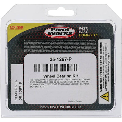 Pivot Works Cagiva, Yamaha Wheel Bearing Kit Premium Bearings 25-1267-P 25-1267-P Photo - Primary