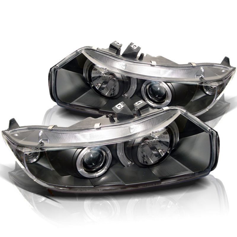 Spyder Honda Civic 06-08 2Dr Projector Headlights LED Halo Black High H1 Low H1 PRO-YD-HC06-2D-HL-BK 5010780 5010780 Photo - Primary