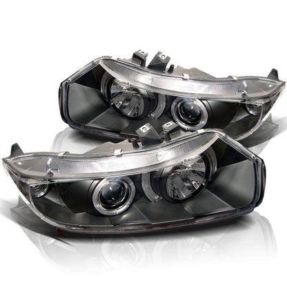 Spyder Honda Civic 06-08 2Dr Projector Headlights LED Halo Black High H1 Low H1 PRO-YD-HC06-2D-HL-BK 5010780 5010780 Photo - Primary