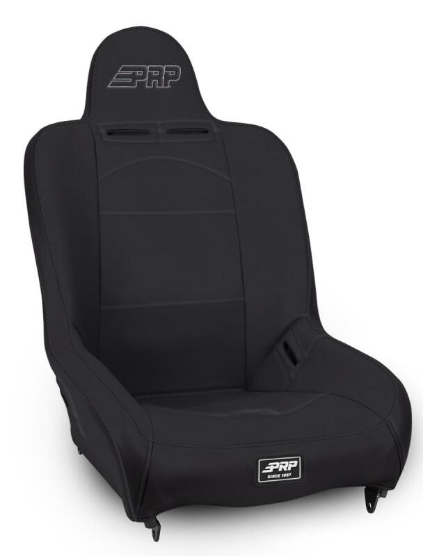 PRP Seats PRP Premier High Back Suspension Seat - Black Vinyl w/Silver PRP Logo A100110-201 A100110-201 Photo - Primary