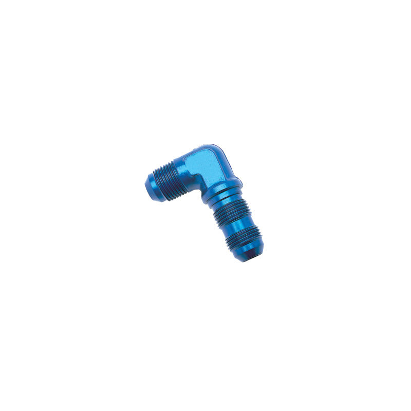 Russell -8 AN 90° Flare Bulkhead Adapter (Blue Finish) 661260 Photo - Primary