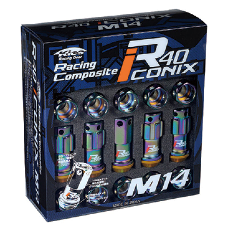 Project Kics 14X1.50 Neochrome R40 Lug Nuts (RED CAP)- 20 Pcs WRIA14NR WRIA14NR User 1