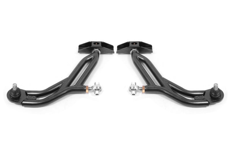 BMR Suspension BMR 10-14 Ford Mustang Adj. Lower A-Arms w/ Delrin/Rod End / 18mm Tall Ball Joint - Black Hammertone AA751H AA751H Photo - Primary