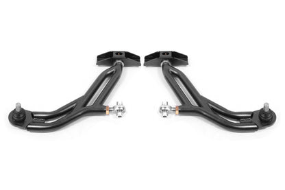 BMR Suspension BMR 10-14 Ford Mustang Adj. Lower A-Arms w/ Delrin/Rod End / 18mm Tall Ball Joint - Black Hammertone AA751H AA751H Photo - Primary