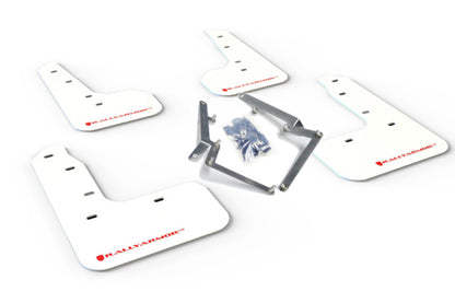 Rally Armor 17-19 Civic Sport Touring & Hatch only UR White Mud Flap w/ Red Logo MF51-UR-WH/RD MF51-UR-WH/RD Photo - Primary