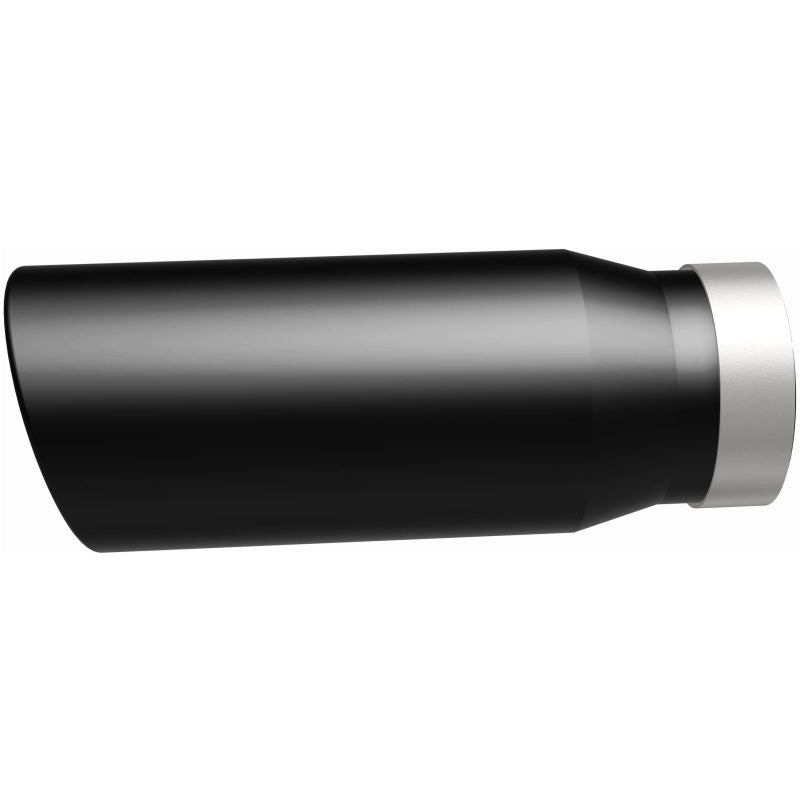 Magnaflow Tip Stainless Black Coated Single Wall Round Single Outlet 5in Dia 4in Inlet 13in L 35238 35238 Photo - out of package