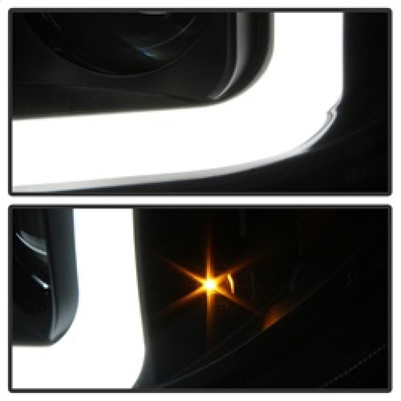 Spyder 08-13 Toyota Sequoia Projector Headlights - Light Bar DRL - Black PRO-YD-TTU07V2-LB-BK 5085344 5085344 Photo - Unmounted