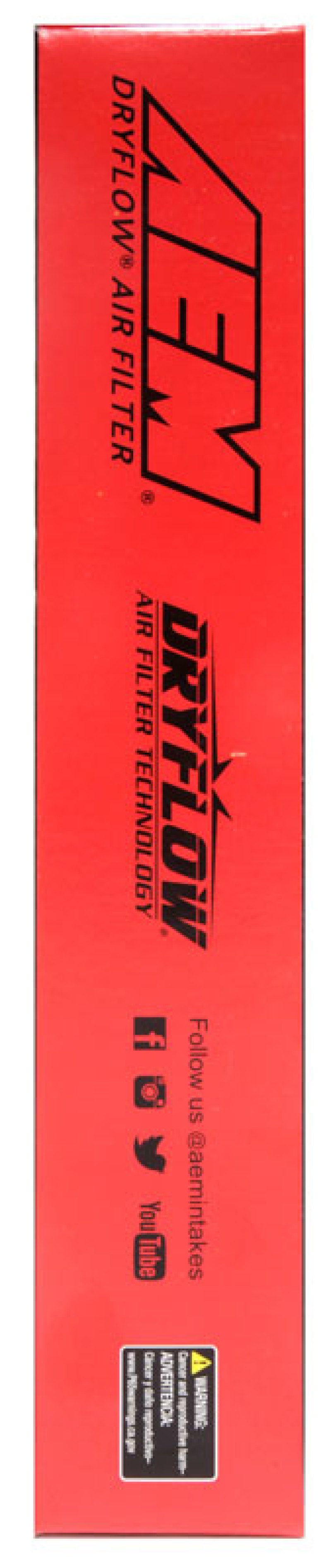 AEM Induction AEM 17-20 Subaru BRZ 2.0L DryFlow Air Filter 28-50060 28-50060 Photo - in package
