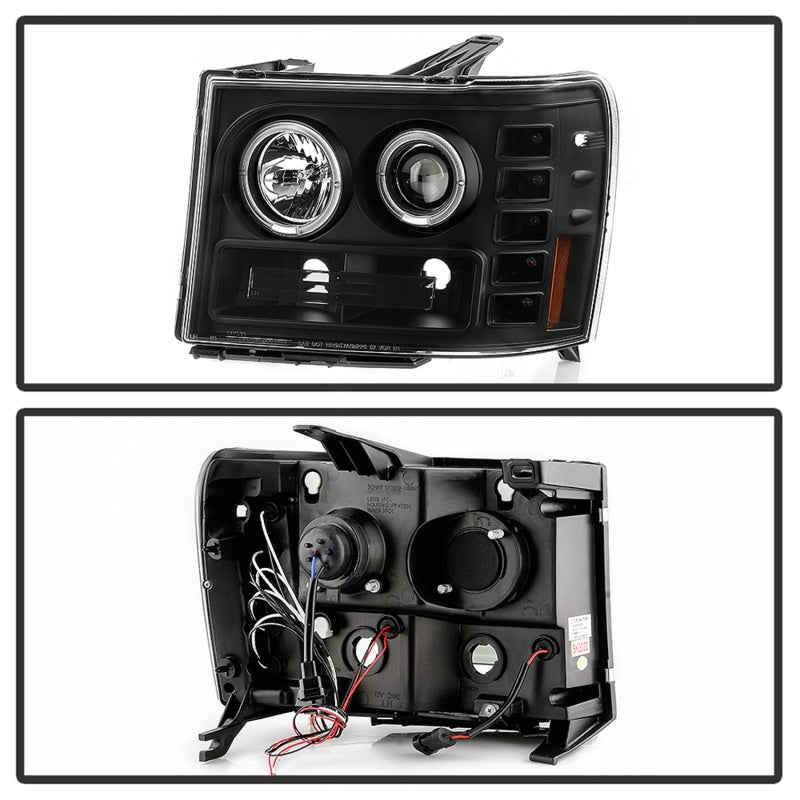 Spyder GMC Sierra 1500/GMC Sierra Denali 08-13 Projector LED Halo- LED All Blk PRO-YD-GS07-HL-BKV2 5086020 5086020 Photo - Unmounted