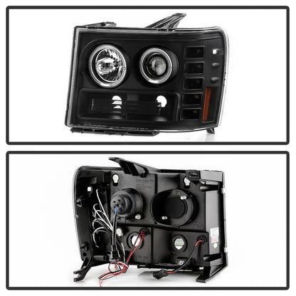 Spyder GMC Sierra 1500/GMC Sierra Denali 08-13 Projector LED Halo- LED All Blk PRO-YD-GS07-HL-BKV2 5086020 5086020 Photo - Unmounted
