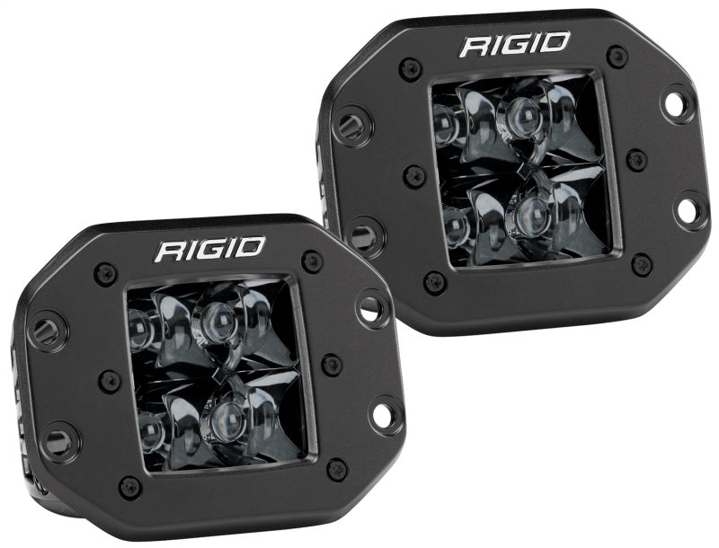 Rigid Industries D2 - Midnight Edition Flush Mount Pair 212213BLK Photo - Primary