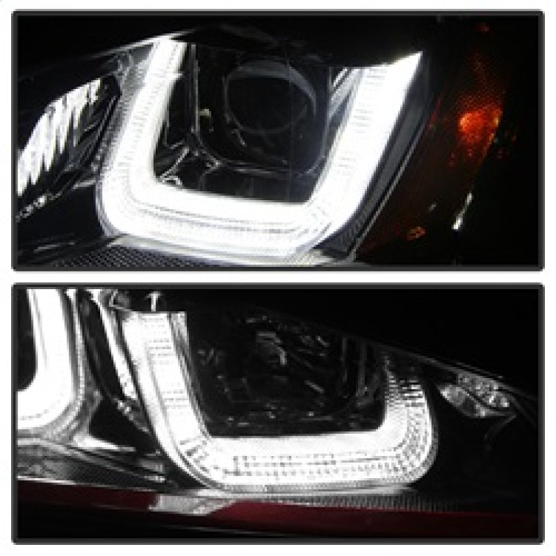 Spyder Volkswagen Golf VII 14-16 Projector Headlights DRL LED Red Stripe Blk PRO-YD-VG15-RED-DRL-BK 5080592 5080592 Photo - Unmounted