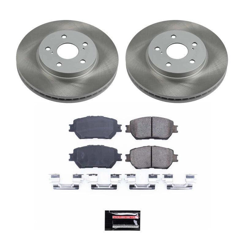 PowerStop Power Stop 02-04 Toyota Camry Front Semi-Coated Rotor Kit SC2414 SC2414 Photo - Primary