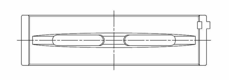 ACL Volkswagen EA888 Gen 3 TFSI 4cyl Turbo Standard Size Race Series Main Bearings 5M5585H-STD 5M5585H-STD Technical Drawing