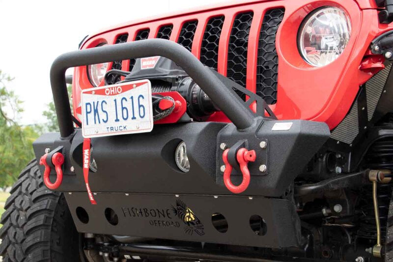 Fishbone Offroad 2018+ Jeep JL/Gladiator Wrangler JL/Gladiator Front Winch Bumper - Black Powdercoat FB22178 FB22178 Photo - lifestyle view