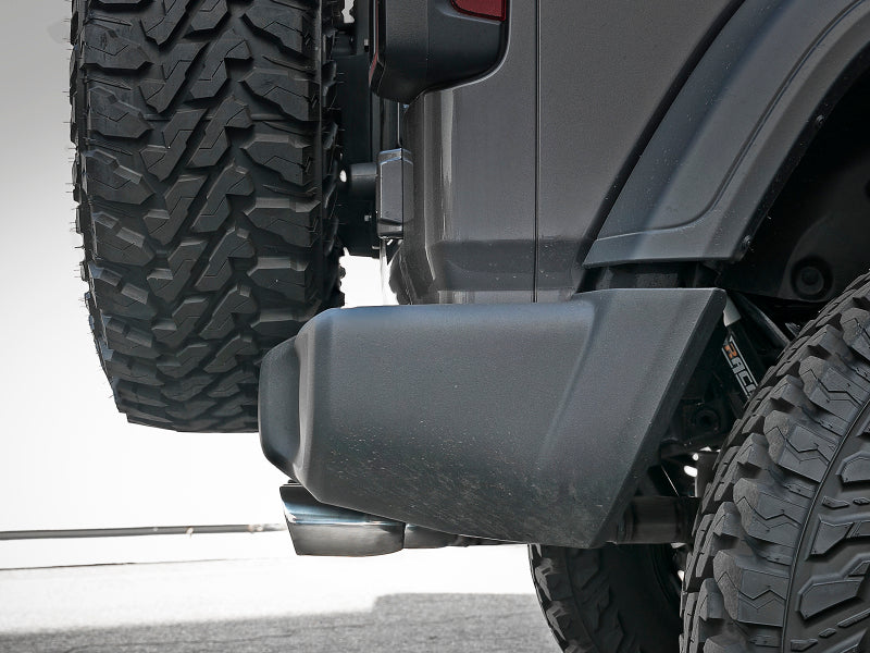 aFe Rebel Series 2-1/2" 304 Stainless Steel Cat-Back Exhaust System 49-38073-P Photo - Mounted