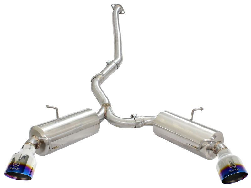 aFe Takeda Exhaust Axle-Back 13-15 Scion FRS / Subaru BRZ 304SS Blue Flame Dual Tips Exhaust 49-36023-L 49-36023-L Photo - Unmounted