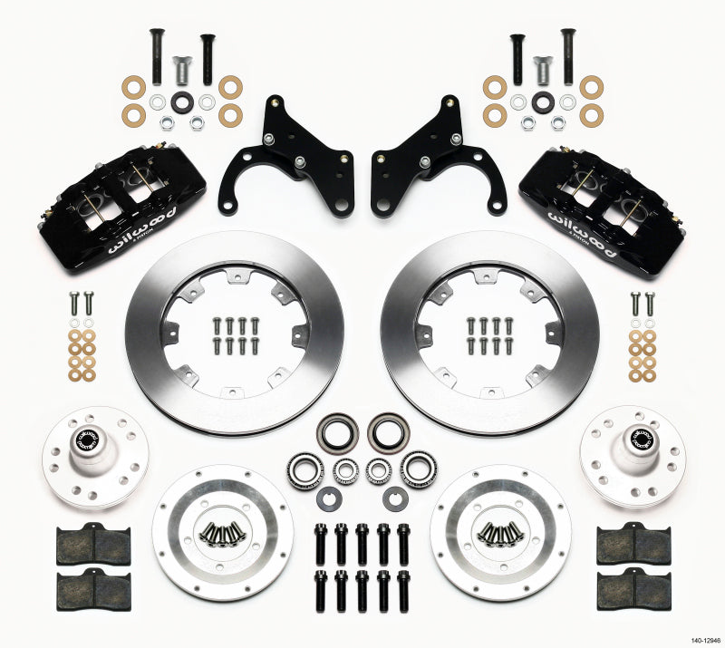 Wilwood Dynapro 6 Front Hub Kit 12.19in 69-70 Impala Drum/Disc 69-82 Vette 140-12946 140-12946 Photo - Primary