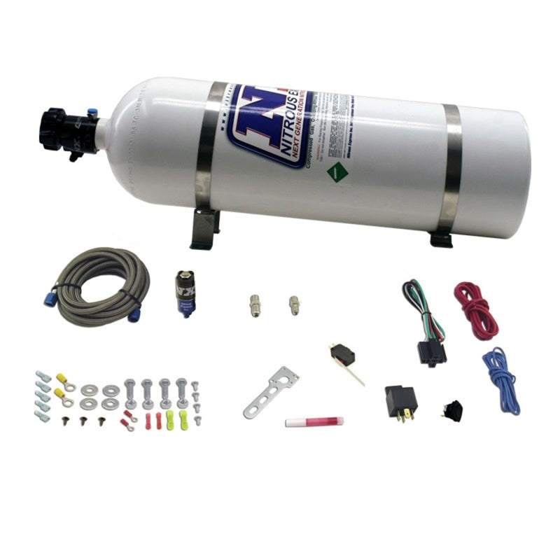 Nitrous Express Diesel Dry Nitrous Kit w/15lb Bottle/Mounting Hardware for 50HP NXD11110 NXD11110 Photo - Primary