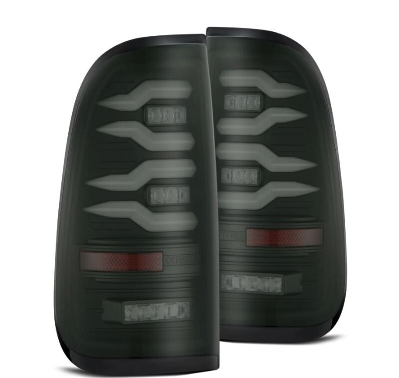 AlphaRex 97-03 Ford F150 / 99-16 Ford F250/F350/F450/F550 LUXX-Series LED Tail Lights - Black 658002 658002 Photo - Primary
