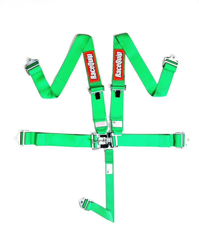 Racequip 5-Point Latch & Link SFI 16.1 Harness Set - Green 711071 Photo - Primary
