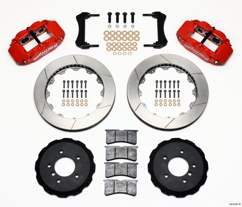 Wilwood FNSL6R Front Hat Kit,13.06",Red E36 BMW M3 140-8797-R Photo - Primary