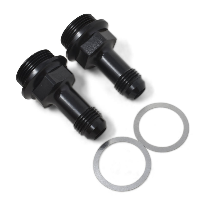 Russell 7/8" -20 x -6 AN Male Carb Adapter Fitting (Black Finish) 640363 Photo - out of package