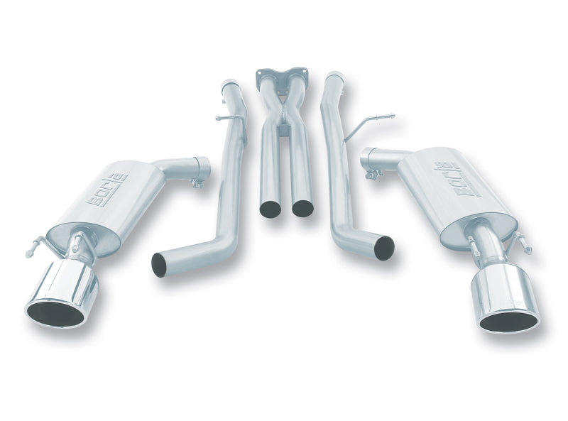 Borla 05-06 Pontiac GTO Coupe 2dr 6.0L 8cyl AT/MT 4spd/6spd RWD SS Catback Exhaust w/ inXin Pipe 140165 140165 Photo - Primary
