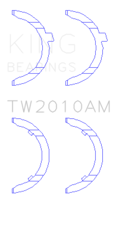 King Engine Bearings King Volkswagen JR 1.6L (td) Thrust Washer Set TW2010AM TW2010AM Photo - Primary