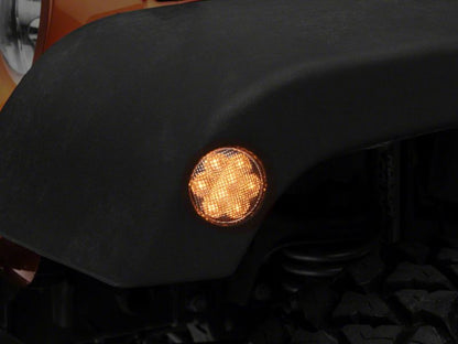 Raxiom 07-18 Jeep Wrangler JK Axial Series LED Side Marker Lights- Clear J119946 J119946 Photo - Close Up