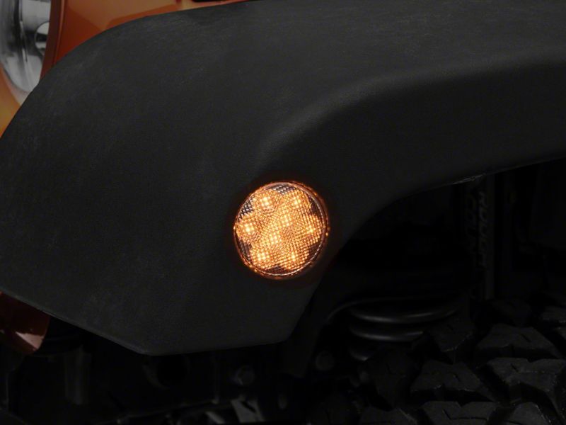 Raxiom 07-18 Jeep Wrangler JK Axial Series LED Side Marker Lights- Clear J119946 J119946 Photo - Close Up