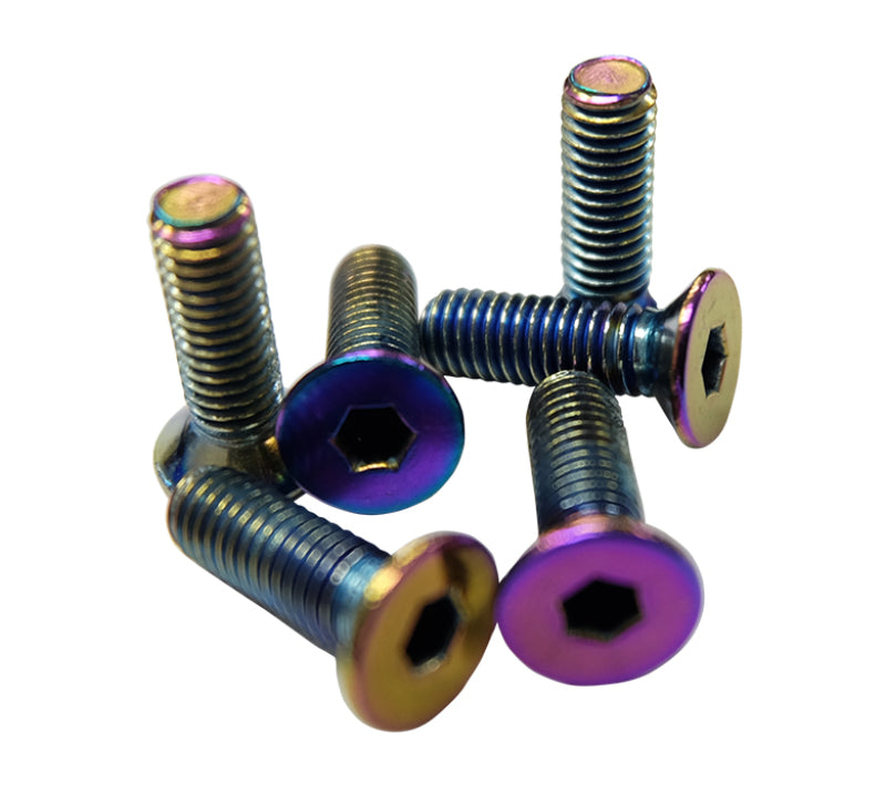 NRG Steering Wheel Screw Kit Upgrade Neochrome "CONICAL" SWS-100MC Photo - Primary
