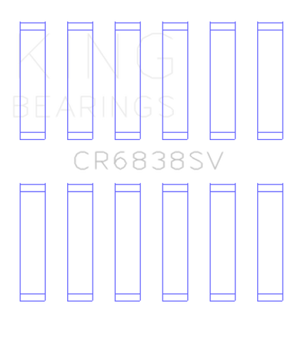 King Engine Bearings King Land Rover 2.7L TDV6 Sputter Replacement Connecting Rod Bearing CR6838SV CR6838SV Photo - Primary