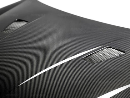 Seibon Carbon Fiber Hood For 2010-2014 VW Golf / GTI (Shaved) HD1011VWGTIB-TM Photo - Primary