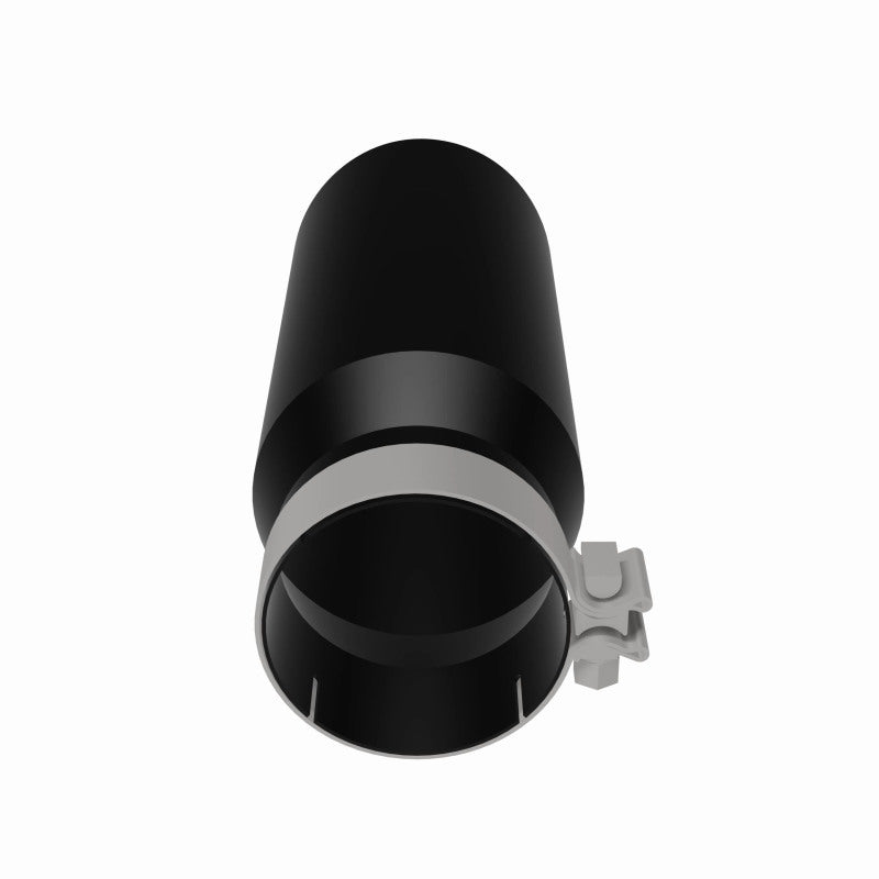 Magnaflow Tip Stainless Black Coated Single Wall Round Single Outlet 5in Dia 4in Inlet 13in L 35238 35238 360 Degree Image Set