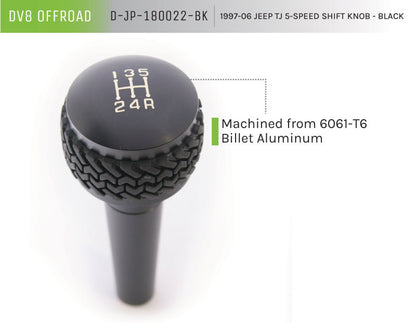 DV8 Offroad 1997-06 Jeep TJ 5-Speed Shift Knob And Lever Black D-JP-180022-BK D-JP-180022-BK Product Brochure - a specific brochure describing a Product