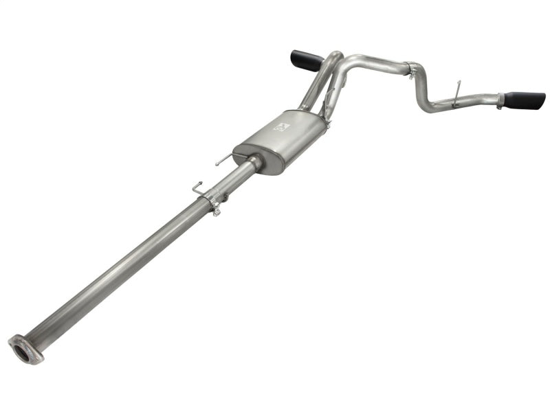 aFe Cat-Back Stainless Steel Dual Exit Exhaust System -  Ford F-150 11-14 49-43056-B Photo - Unmounted