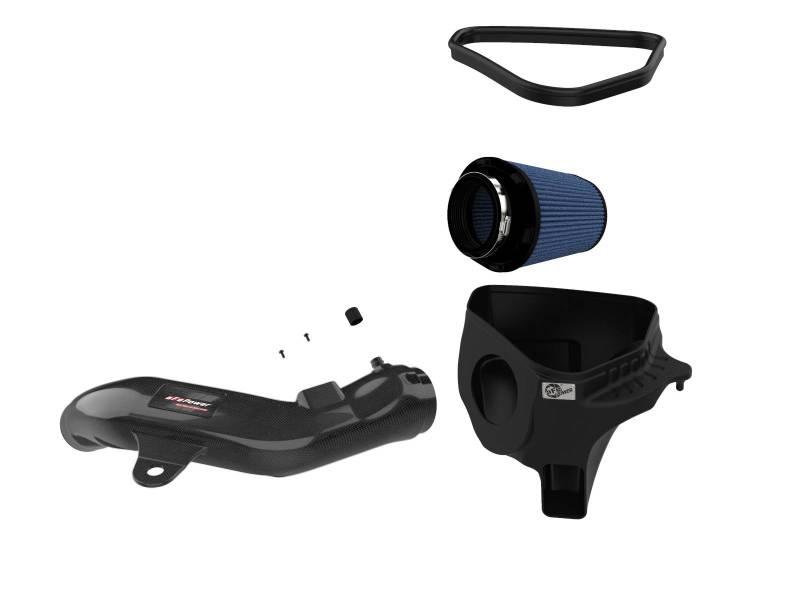 aFe Track Series Carbon Fiber Intake w/Pro 5R Filter BMW M2 (F87) 16-18 L6-3.0L (t) N55 57-10004R 57-10004R Photo - Unmounted