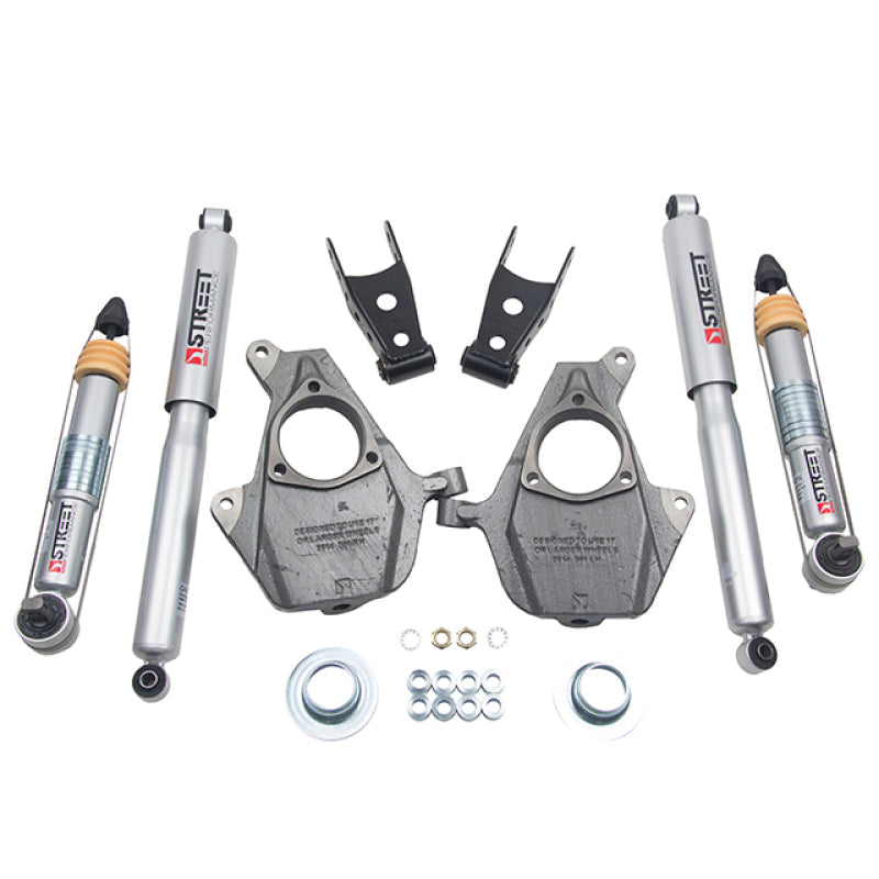 Belltech LOWERING KIT 16.5-18 Chevy Silverado/Sierra All Cab 2in F / 2or3in R w/ Street Perf Shocks 1010SP 1010SP Photo - Primary