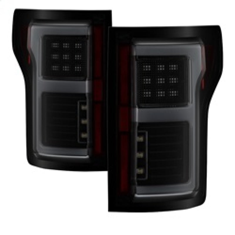 Spyder 15-18 Ford F-150 LED Tail Lights (w/Blind Spot) - Black Smoke (ALT-YD-FF15015BS-LBLED-BSM) 5085337 5085337 Photo - Primary